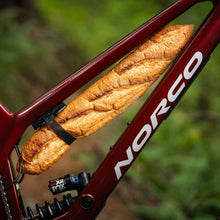 Load image into Gallery viewer, OneUp Components EDC Tube Strap Mount on Bike with Bread (Baguette)